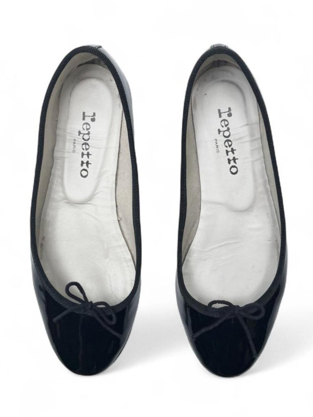 Repetto Cendrillon Patent Leather Ballet Flats in "Noir" - Size 37.5 EU/6.5 US
